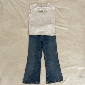 Bundle Deal.  Gymboree size 6.  Pink Oshkosh size 6X.  Levi jean 517 size 6.